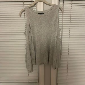 Grey should cut out sweater